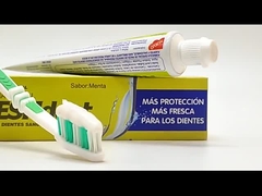 Dientes de la etiqueta privada 90g de la menta que blanquean la restauración oral de la crema dental herbaria