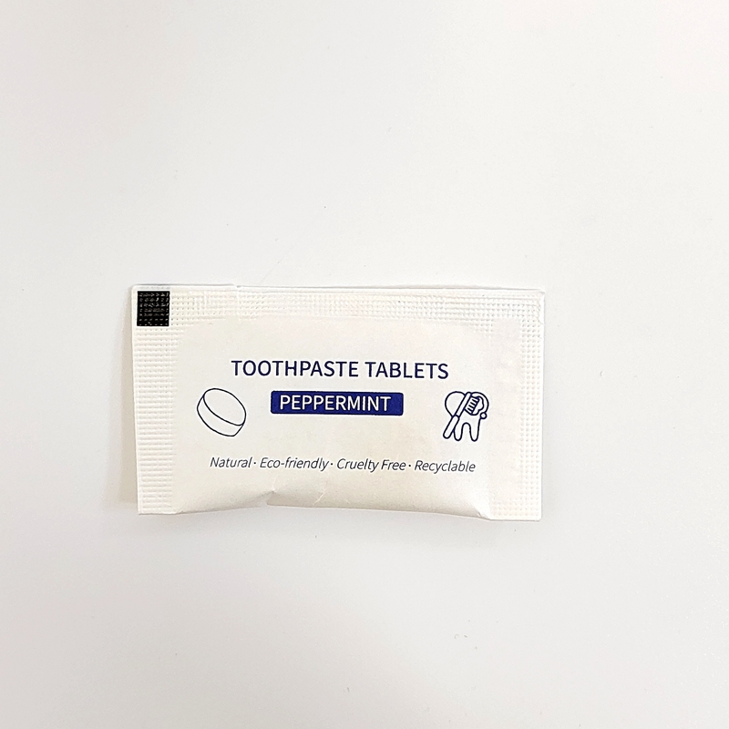 Dientes del tamaño del viaje del hotel que blanquean la menta orgánica de la píldora del enjuague del removedor de la mala respiración de la crema dental sólida de las tabletas