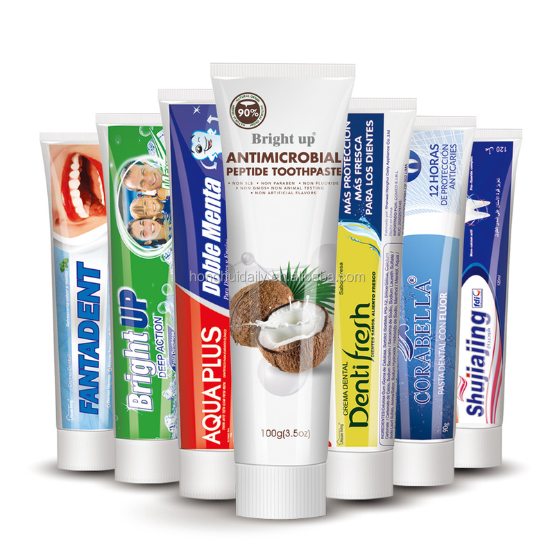 Dientes orgánicos de SASO que blanquean las cremas dentales Crystal Anti Cavity colorido