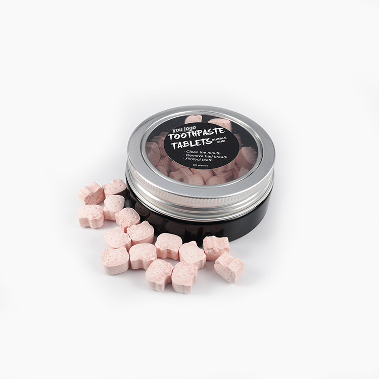 Dientes portátiles 50g del OEM que blanquean las tabletas con crema dental de limpieza oral del fluoruro