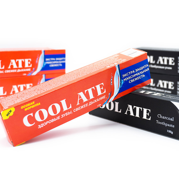 Dientes blancos de la etiqueta privada de la crema dental oral de encargo del cuidado que blanquean la crema dental fresca de la menta de la respiración