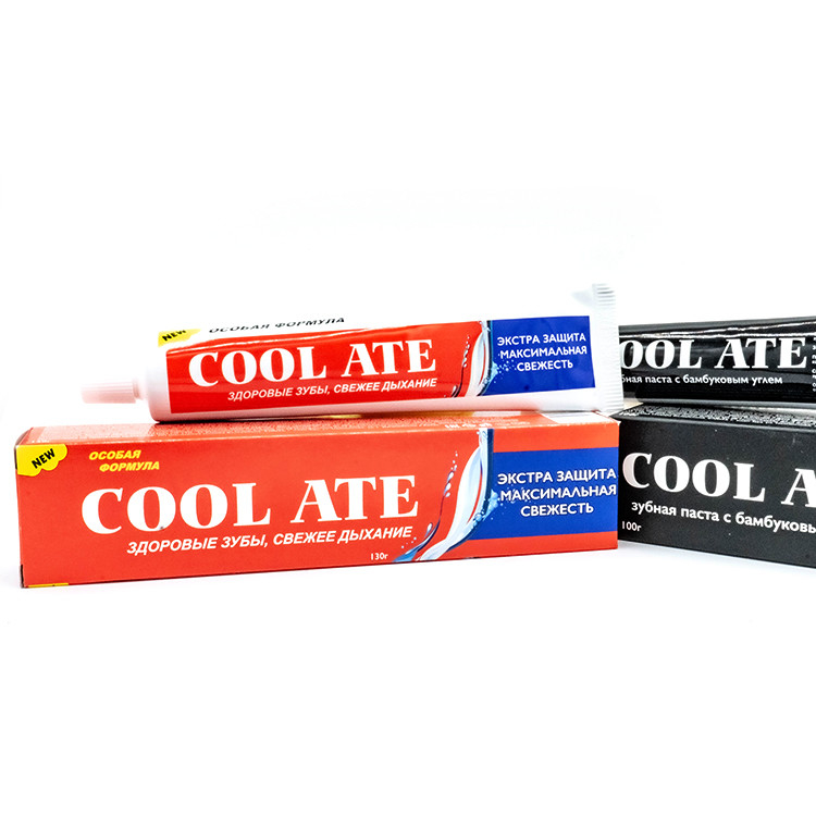 Dientes blancos de la etiqueta privada de la crema dental oral de encargo del cuidado que blanquean la crema dental fresca de la menta de la respiración