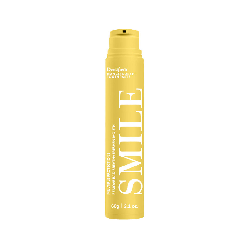 Paquete sensible natural de la crema dental de la crema dental 60g del tamaño del viaje de MSDS con sabor a frutas