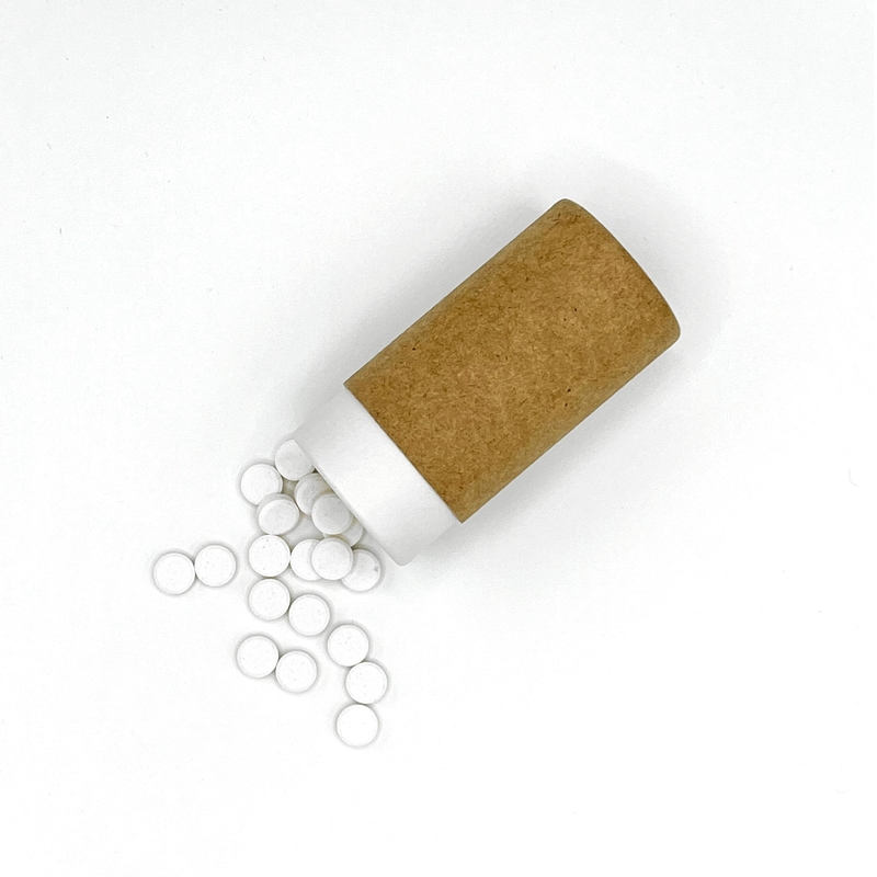 Enjuague natural dental de los dientes de la menta que blanquea del sabor de la crema dental del sólido inútil cero portátil de las tabletas