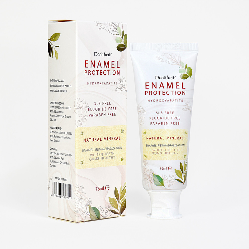 Pasta dental orgánica para el cuidado bucal 110 g sabor a té hidroxiapatita blanqueador de dientes extractos vegetales naturales