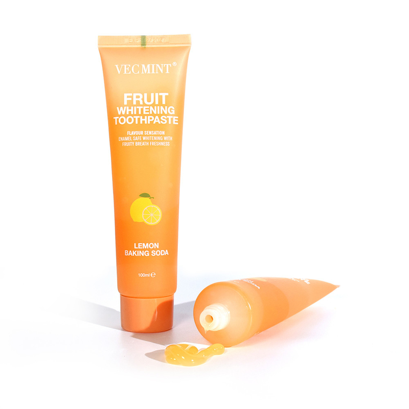 VEC MINT 100 ml sabor a fruta blanqueador de dientes limpieza básica cuidado bucal pasta dental refrescante