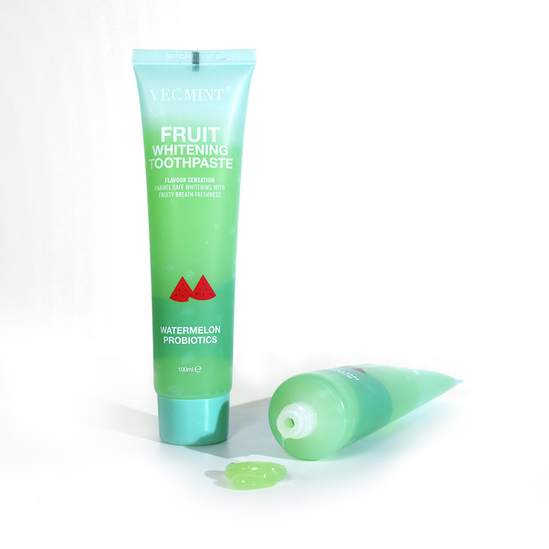 VEC MINT 100 ml sabor a fruta blanqueador de dientes limpieza básica cuidado bucal pasta dental refrescante