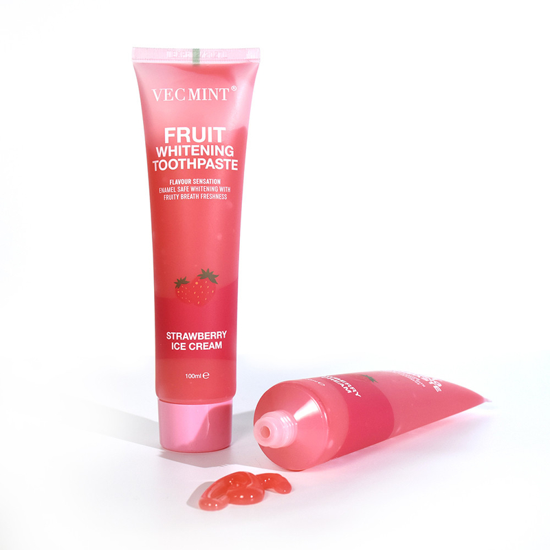 VEC MINT 100 ml sabor a fruta blanqueador de dientes limpieza básica cuidado bucal pasta dental refrescante
