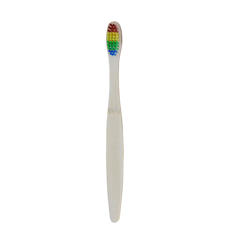 Fabricado a medida Gran Venta Natural Eco biodegradable Colorido Suave Hoteles de Bambú Cepillo de Dientes Con Embalaje