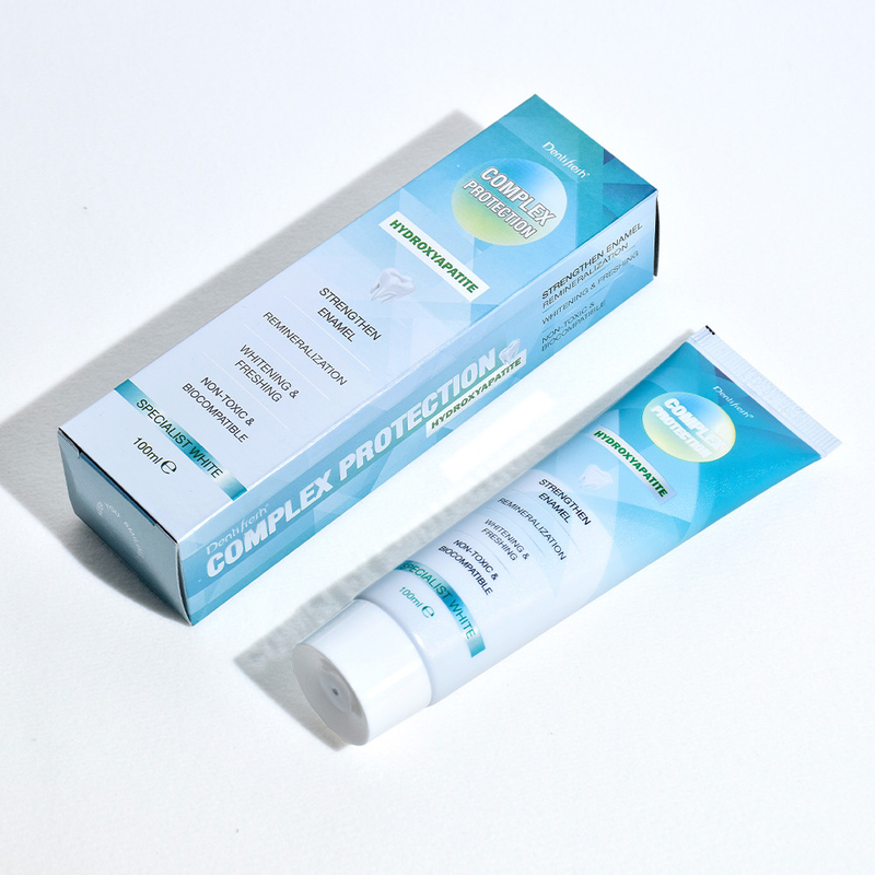 DENTIFRESH 100 g de pasta de dientes de hidroxiapatita de sabor a menta Pasta de dientes para adultos con logotipo personalizado