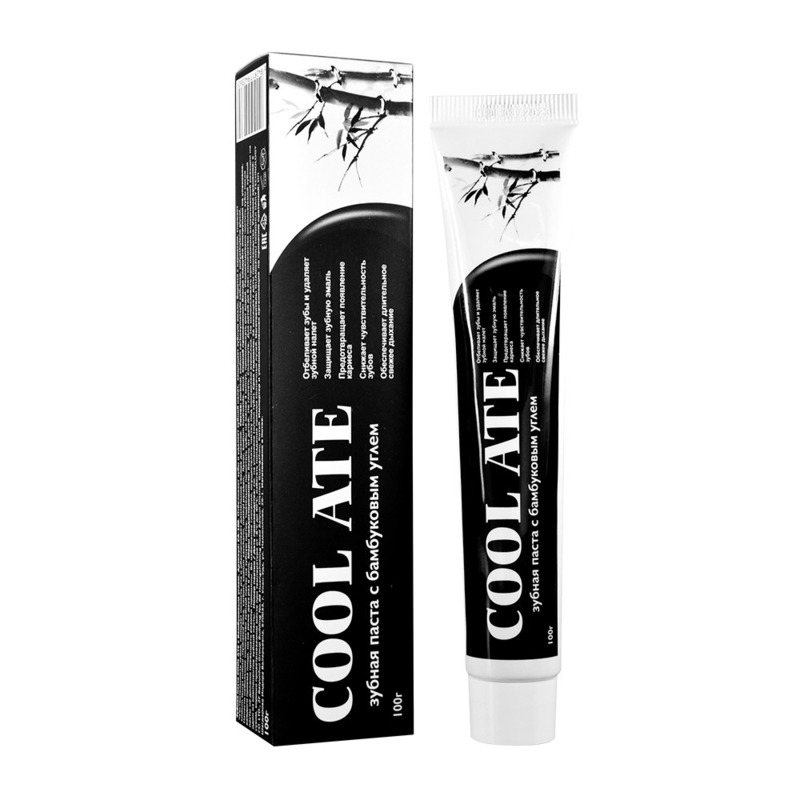 COOL ATE Pasta dental de bambú de carbón - Elimina manchas y protege las encías 100g Fortalece los dientes frescura duradera y sensación de limpieza