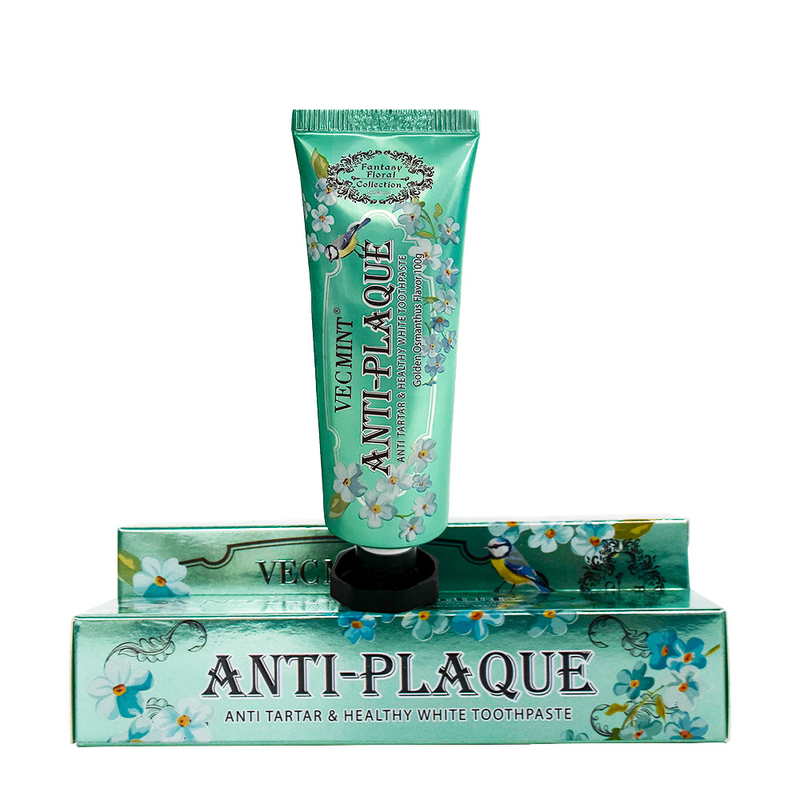 VECMINT Osmanthus pasta de dientes 100g Pasta de dientes para dientes sanos colección floral de lujo venta en caliente fábrica entrega directa