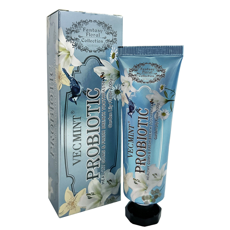 VECMINT Lily pasta de dientes 100g pasta de dientes para dientes sanos colección floral de lujo venta caliente fábrica entrega directa