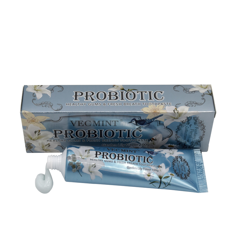 VECMINT Lily pasta de dientes 100g pasta de dientes para dientes sanos colección floral de lujo venta caliente fábrica entrega directa