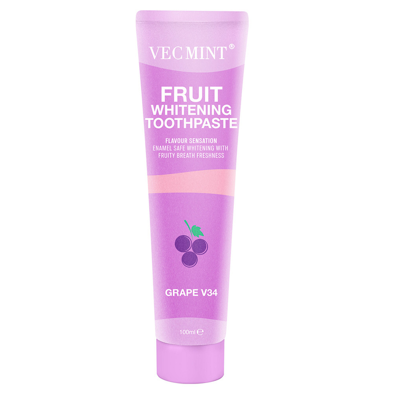 Vecmint 100 ml de Frutas de blanqueamiento de la colección de pasta de dientes Incluye sandía Probióticos Limón bicarbonato de sodio y más sonrisa más brillante