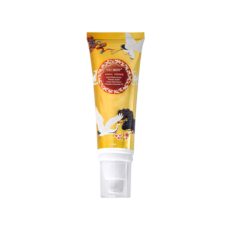 VECMINT pasta de dientes 100 ml- Perla - fórmula de blanqueamiento por infusión con raíz de copta y extractos de camellia sinensis
