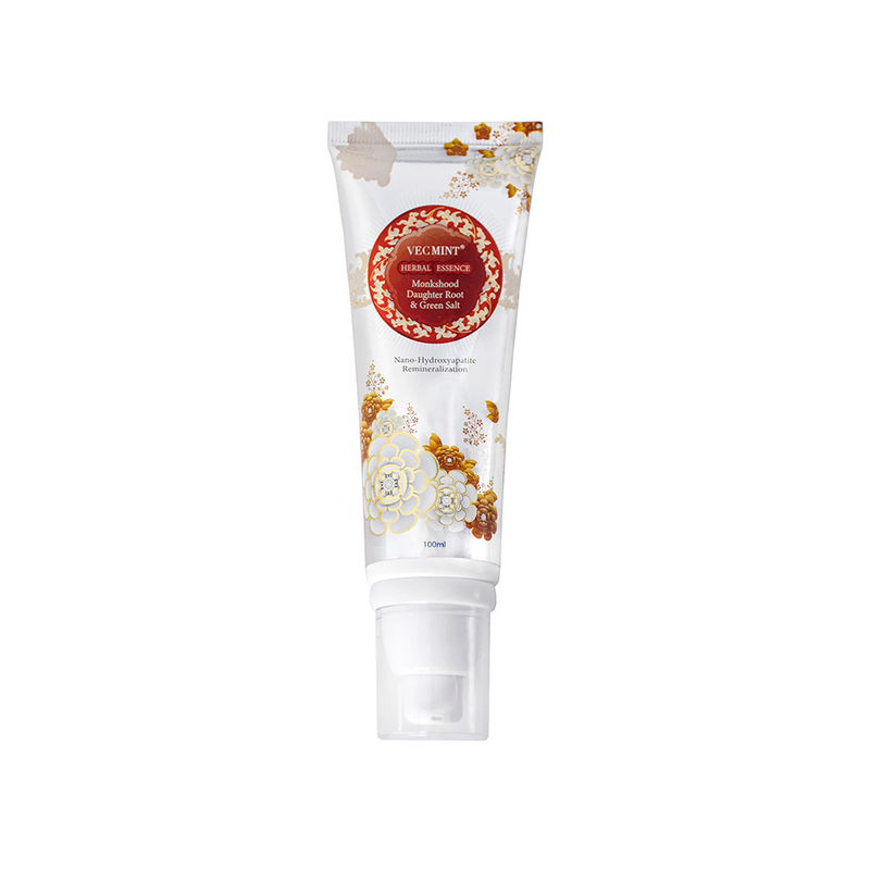 VECMINT Nano - pasta dental con ácido hialurónico - fórmula a base de hierbas con mono, raíz de hija y sal verde 100 ml