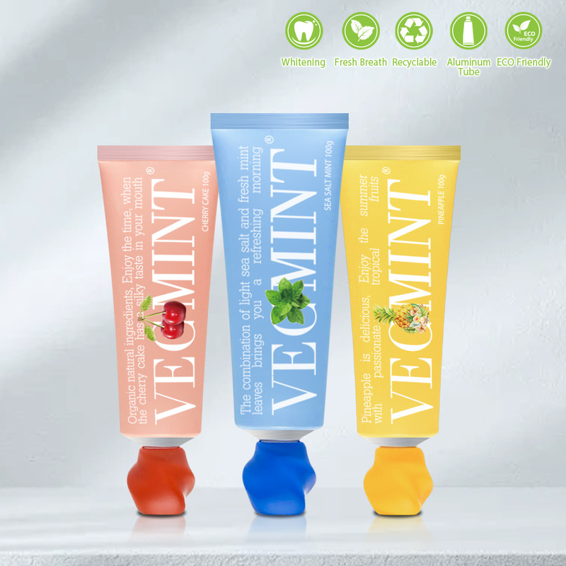 VECMINT Sal de mar y pasta de dientes de menta fresca - deja su boca refrescado 100g fábrica mayorista