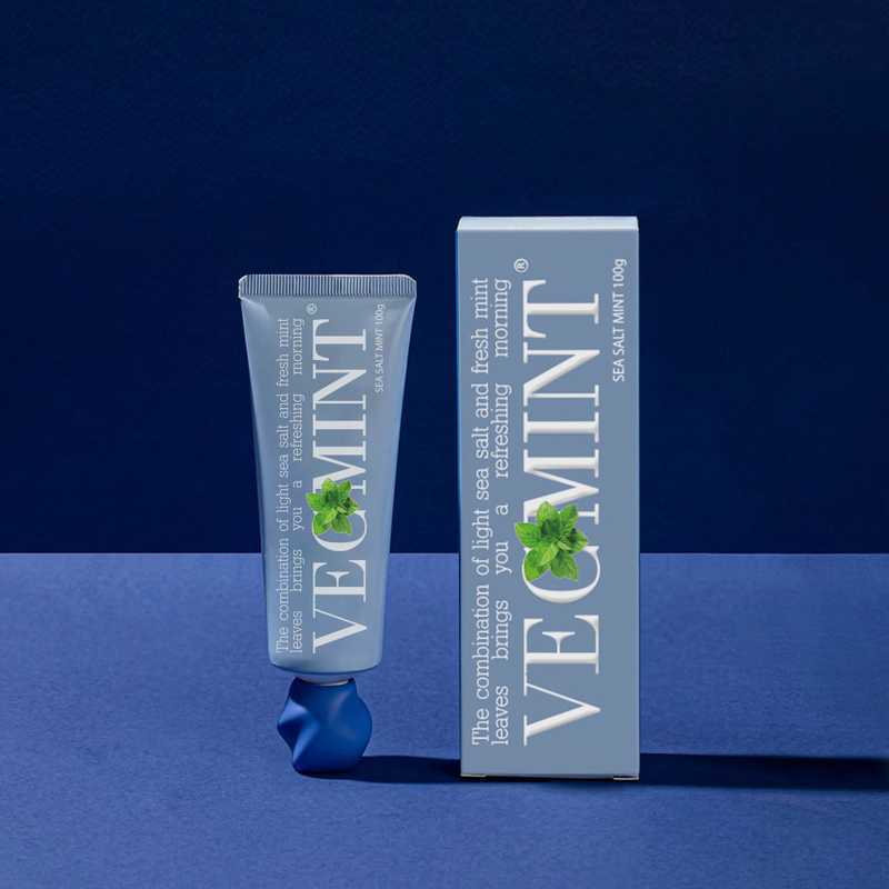 VECMINT Sal de mar y pasta de dientes de menta fresca - deja su boca refrescado 100g fábrica mayorista