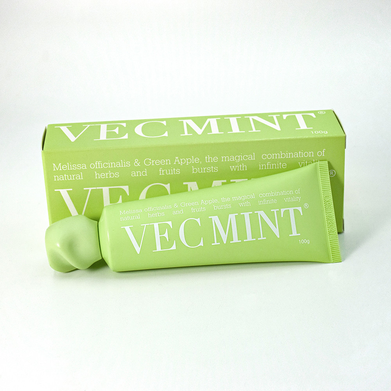 VECMINT 100g de pasta de dientes: Desata la vitalidad oral con hierbas y frutas naturales mágicas (Melissa officinalis y manzana verde)