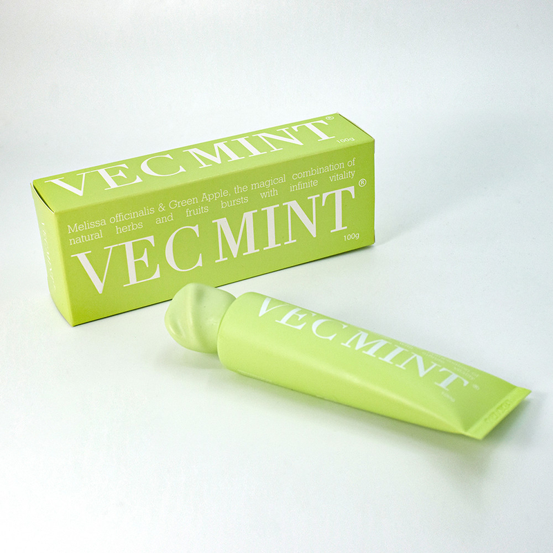 VECMINT 100g de pasta de dientes: Desata la vitalidad oral con hierbas y frutas naturales mágicas (Melissa officinalis y manzana verde)