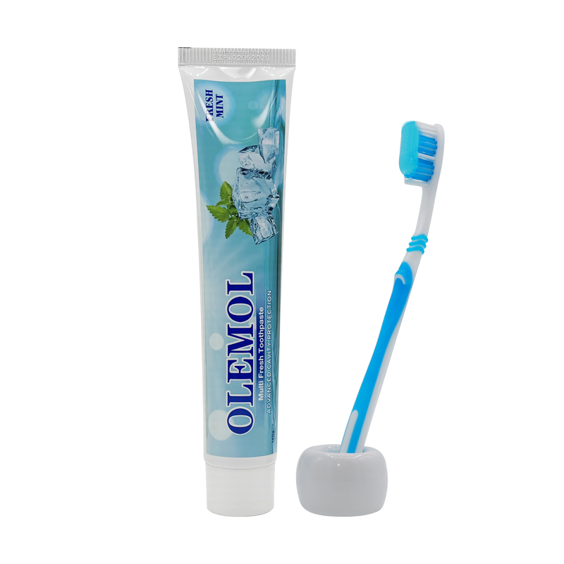 OLEMOL Multi pasta de dientes fresca 100g - sabor a menta fresca con protección avanzada de la cavidad para la higiene oral diaria y el cuidado dental