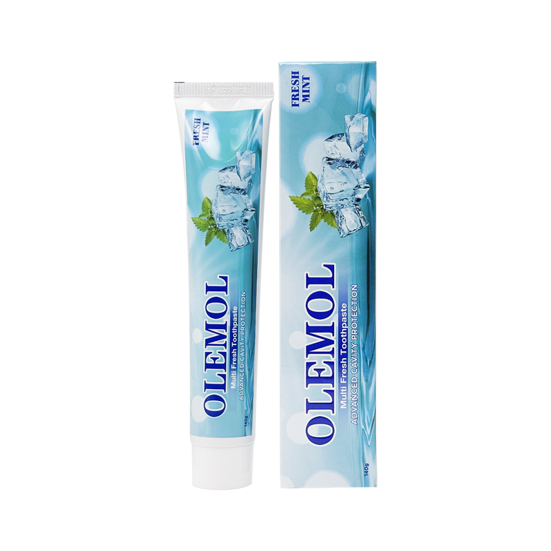 OLEMOL Multi pasta de dientes fresca 100g - sabor a menta fresca con protección avanzada de la cavidad para la higiene oral diaria y el cuidado dental
