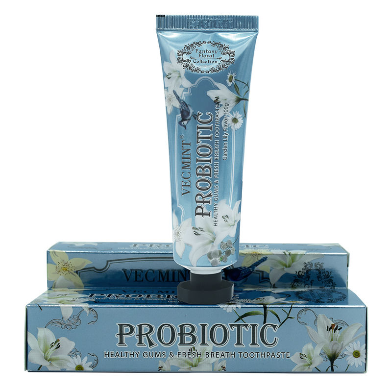 Caja de cartón para tubo de pasta dental para el cuidado bucal con efecto blanqueador suave y PASTA en paquete blanqueador