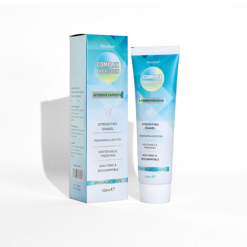 Efecto blanqueador moderado Dientes Pastas dentales blanqueadoras con cepillo de dientes dos veces al día e ingredientes de fitato sódico