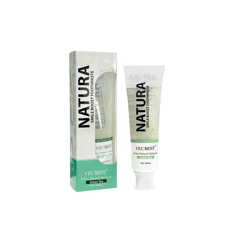 NATURA VECMINT Smile Boost pasta dental de origen vegetal con sabor a té verde fresco y equilibrado