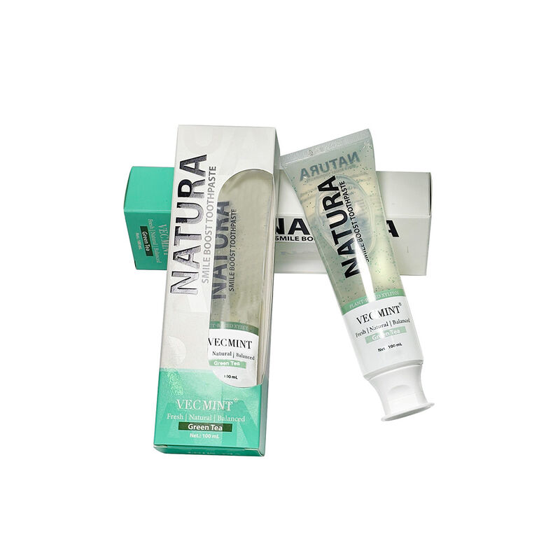 NATURA VECMINT Smile Boost pasta dental de origen vegetal con sabor a té verde fresco y equilibrado