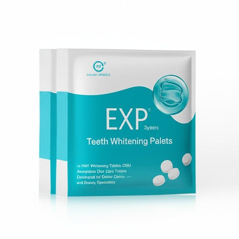 EXP 3 años Tabletas para blanquear los dientes OEM de marca privada Tabletas aceptables para el cuidado bucal desarrolladas para clínicas dentales y especialistas en belleza