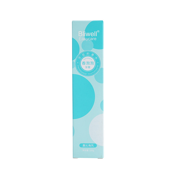 La burbuja dulce perfuma el sabor oral de la brisa de mar de la crema dental del cuidado de la respiración fresca para los adultos