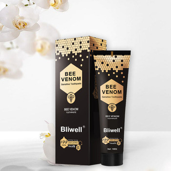 Crema dental oral sensible del cuidado del veneno orgánico de la abeja para la mala respiración y los dientes amarillos