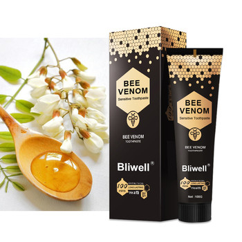 Crema dental oral sensible del cuidado del veneno orgánico de la abeja para la mala respiración y los dientes amarillos