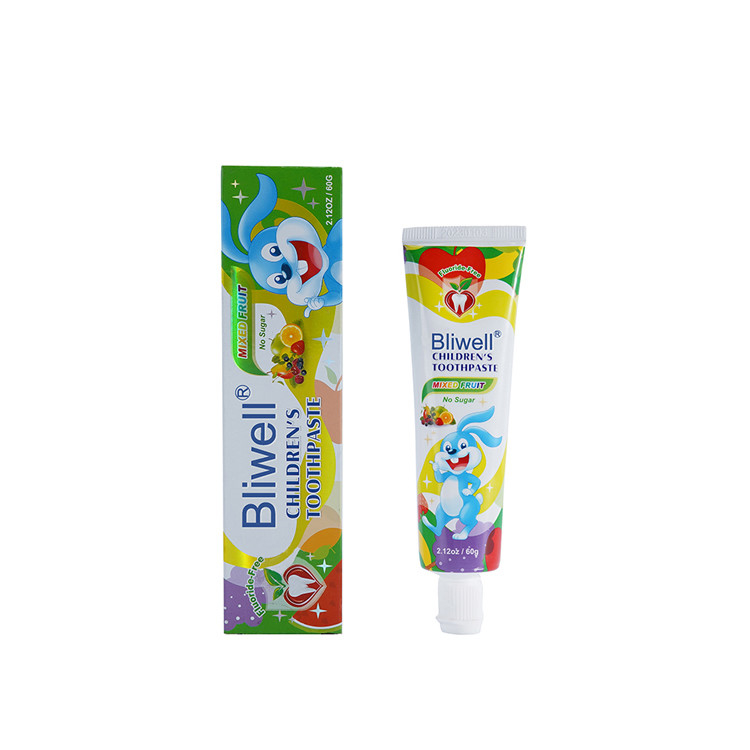 el chicle de los niños 125g condimentó la caja fuerte de la crema dental de los niños de la crema dental para tragar al OEM
