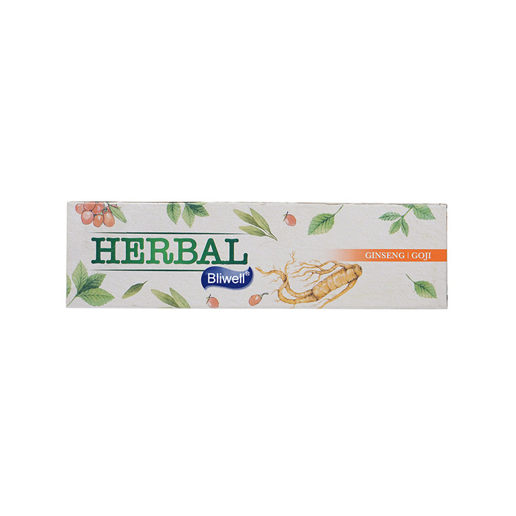 La crema dental que blanquea herbaria preciosa una variedad de extractos herbarios blanquea los dientes para proteger gomas sensibles