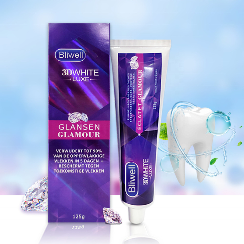 Esmalte la menta blanca radiante orgánica segura de la crema dental 3D condimentó la crema dental para los adultos