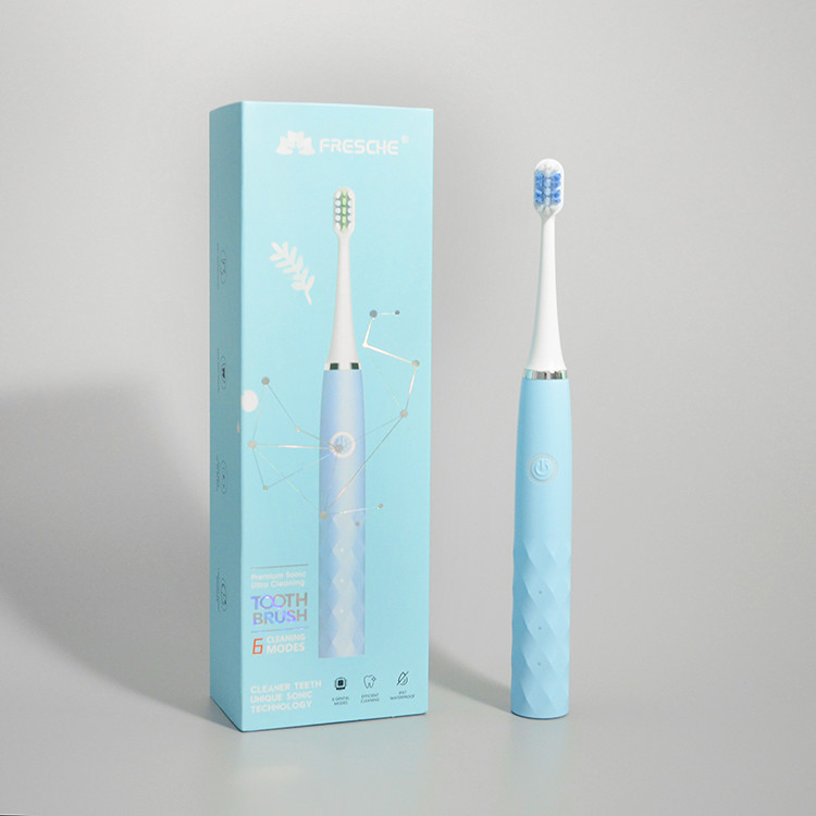 Cepillo de dientes eléctrico IPX7 del cepillo de dientes 6 del viaje del modo del cuidado sin cuerda recargable de la goma