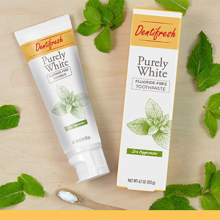 Precio de fábrica oral de restauración de la crema dental del cuidado del sabor de la menta del ODM con el tubo biodegradable