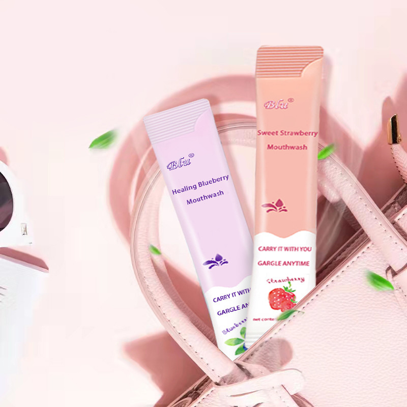 Acuñe el líquido sin alcohol del enjuague del sabor con la etiqueta privada del bolso 10ml de la bolsita